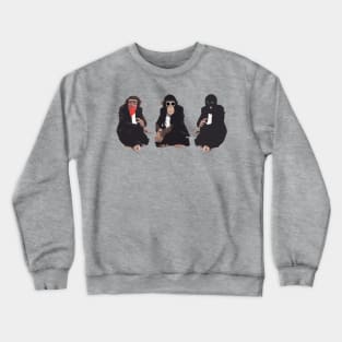 3 not so wise monkeys - Crewneck Sweatshirt